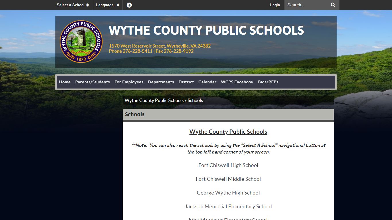 Schools - Wythe County Public Schools